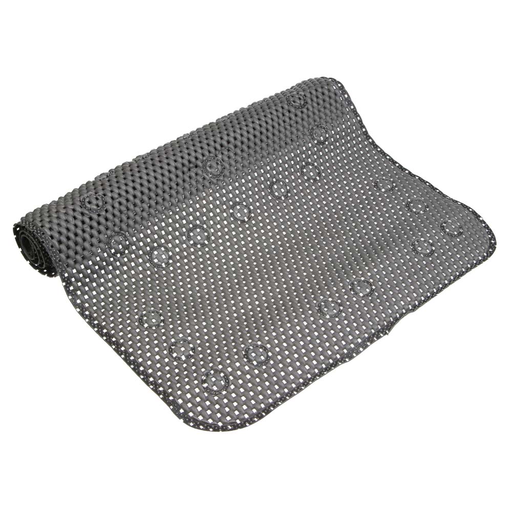 Коврик противоскользящий тм VETTA Lense, 91x43см, ПВХ 100%, серый - #4
