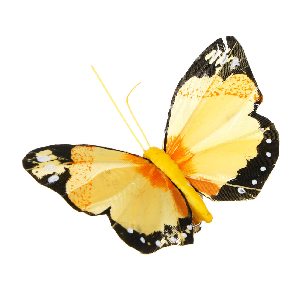 INBLOOM Бабочка декоративная Лесная на прищепке 8см - #10