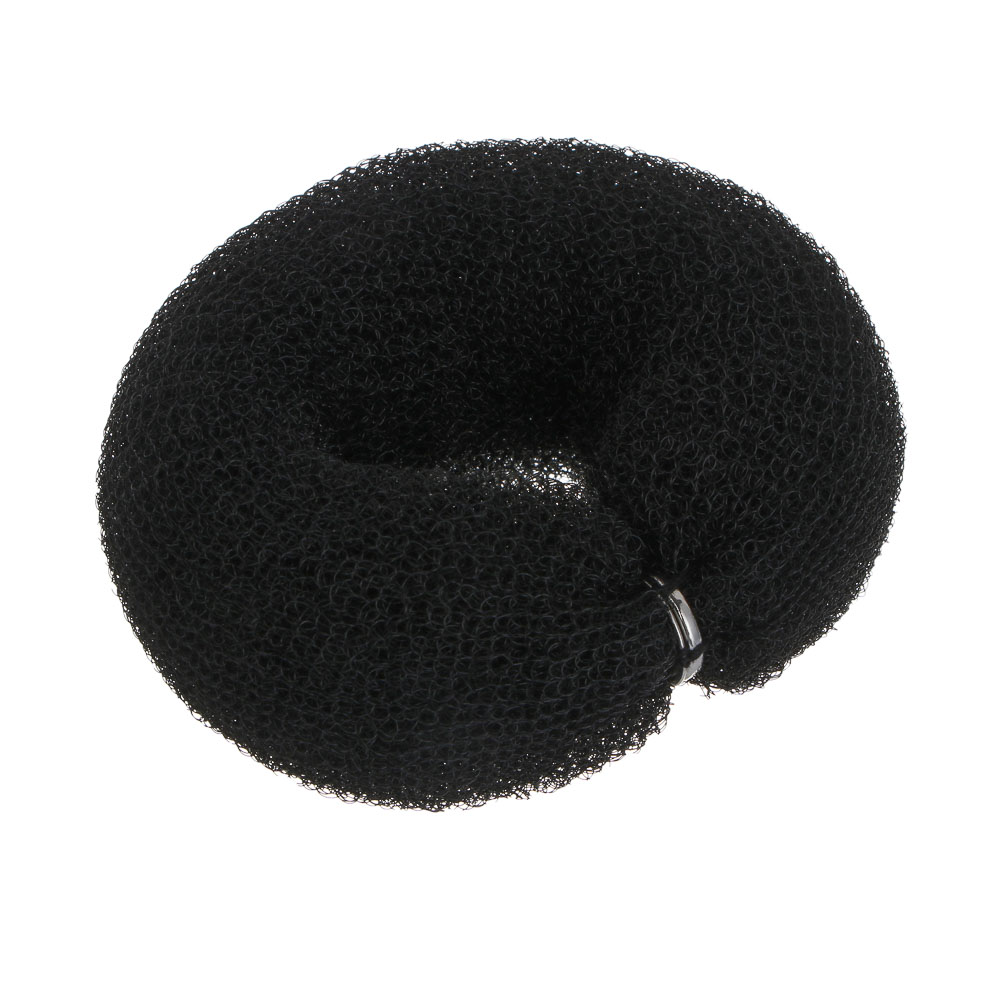 Валик для создания пучка на кнопке, тм ЮНИLOOK, 16-18см, диаметр 4см, нейлон, 3 цвета, #14 - #2