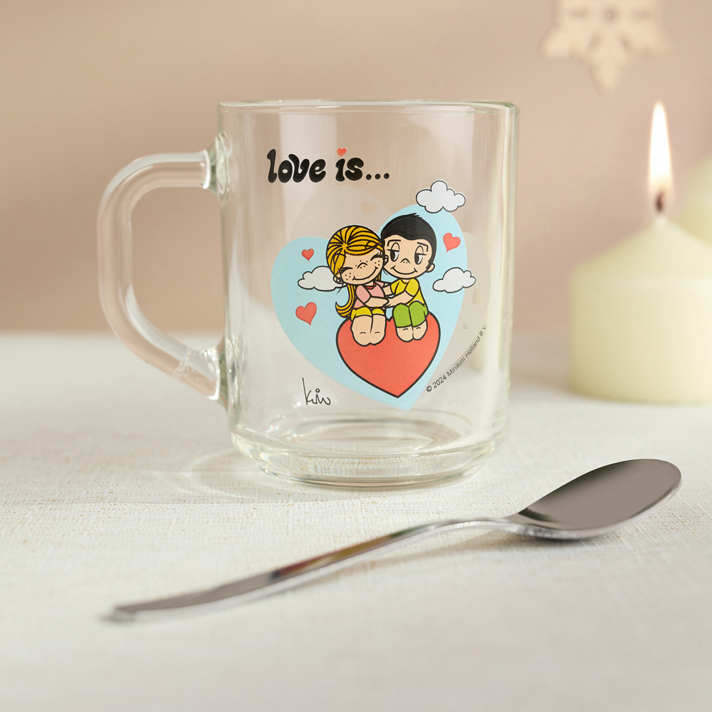 Кружка "Love is…" 230 мл, стекло - #5