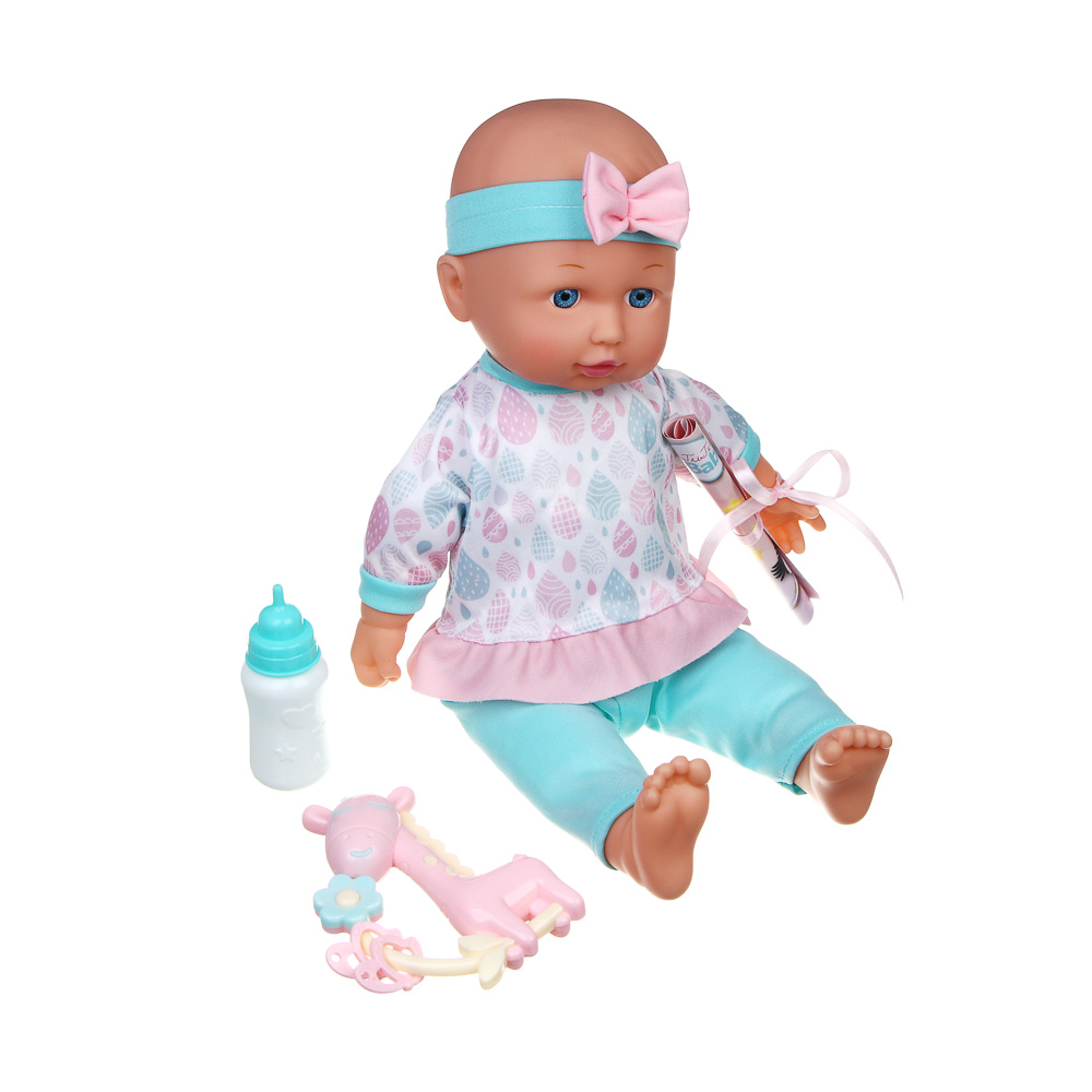 ИГРОЛЕНД Пупс 35 см, мягкое тело, с акс., звук, 3хAG13, PVC, ABS, PP, полиэстер, 33,5x12x26,5 - #3