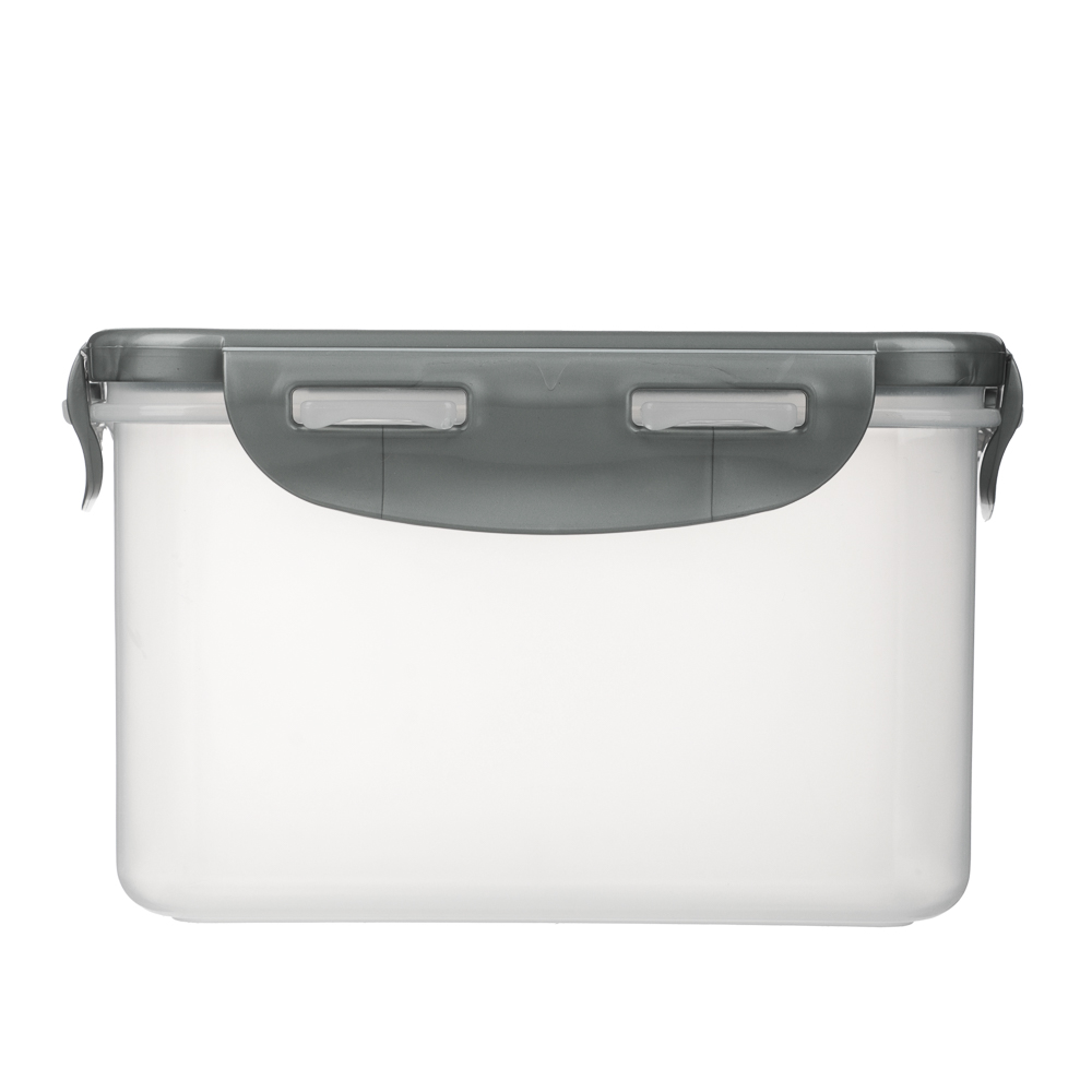 Контейнер герметичный для СВЧ с защелками тм Good&good, квадратный 1,25л, пластик - #3