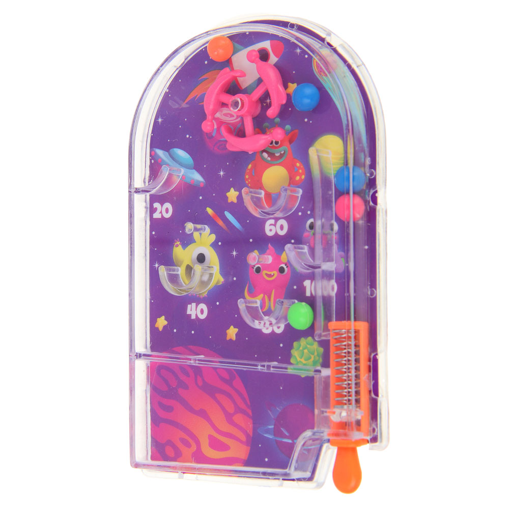 ИГРОЛЕНД Мини игра пинбол "Забрось шарик", PS, бумага, 10,8х7х1,2 см, 2 дизайна - #5