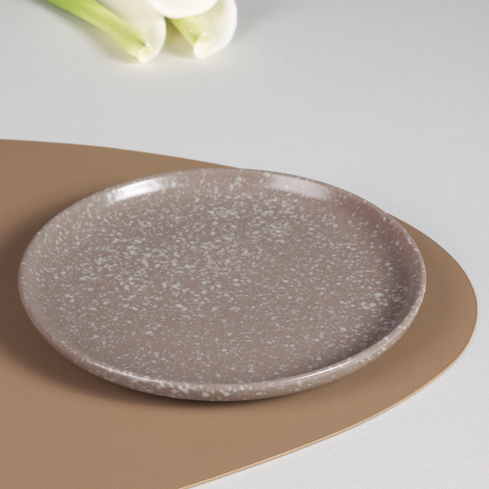 MILLIMI Тарелка десертная 20х2см, керамика, серый - #7