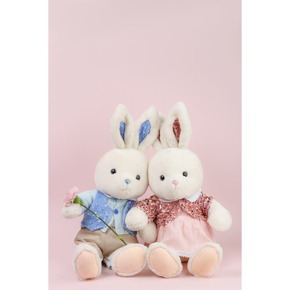 Сувенир интерьерный в виде зайца, 63 см, полиэстер, девочка в платье - #8