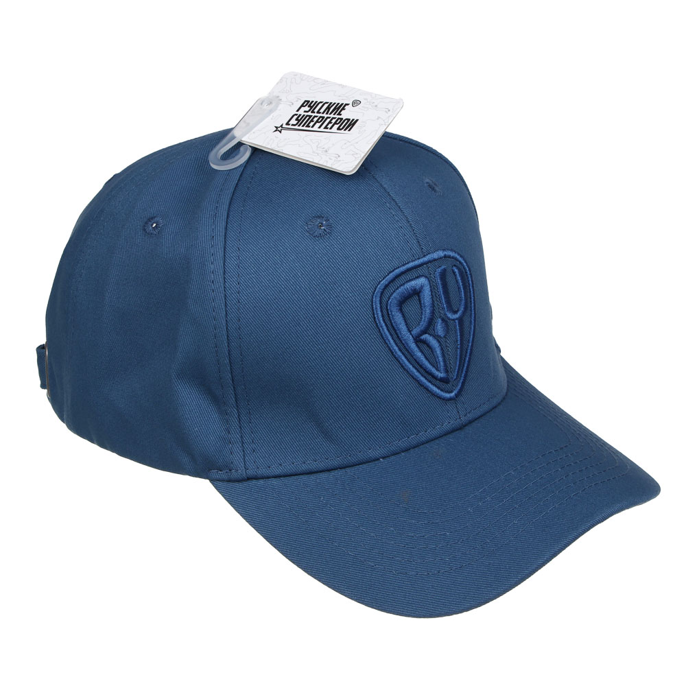 BY Русские Супергерои Кепка взрослая с вышивкой 3Д р.58, 70% хлопок, 30% полиэстер, цвет синий - #4