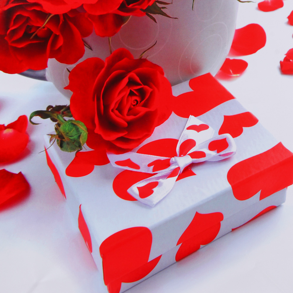 LADECOR Пакет подарочный бумажный, 26x32x9 см, 4 дизайна, Розы - #3