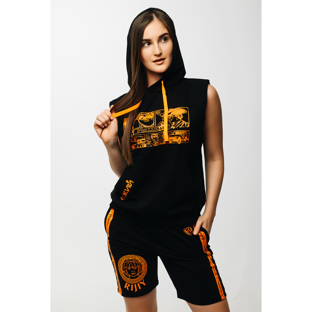 BY Футболка женская без рукава R-Style, хлопок 100%, р-р XS-XL, 3 дизайна - #13
