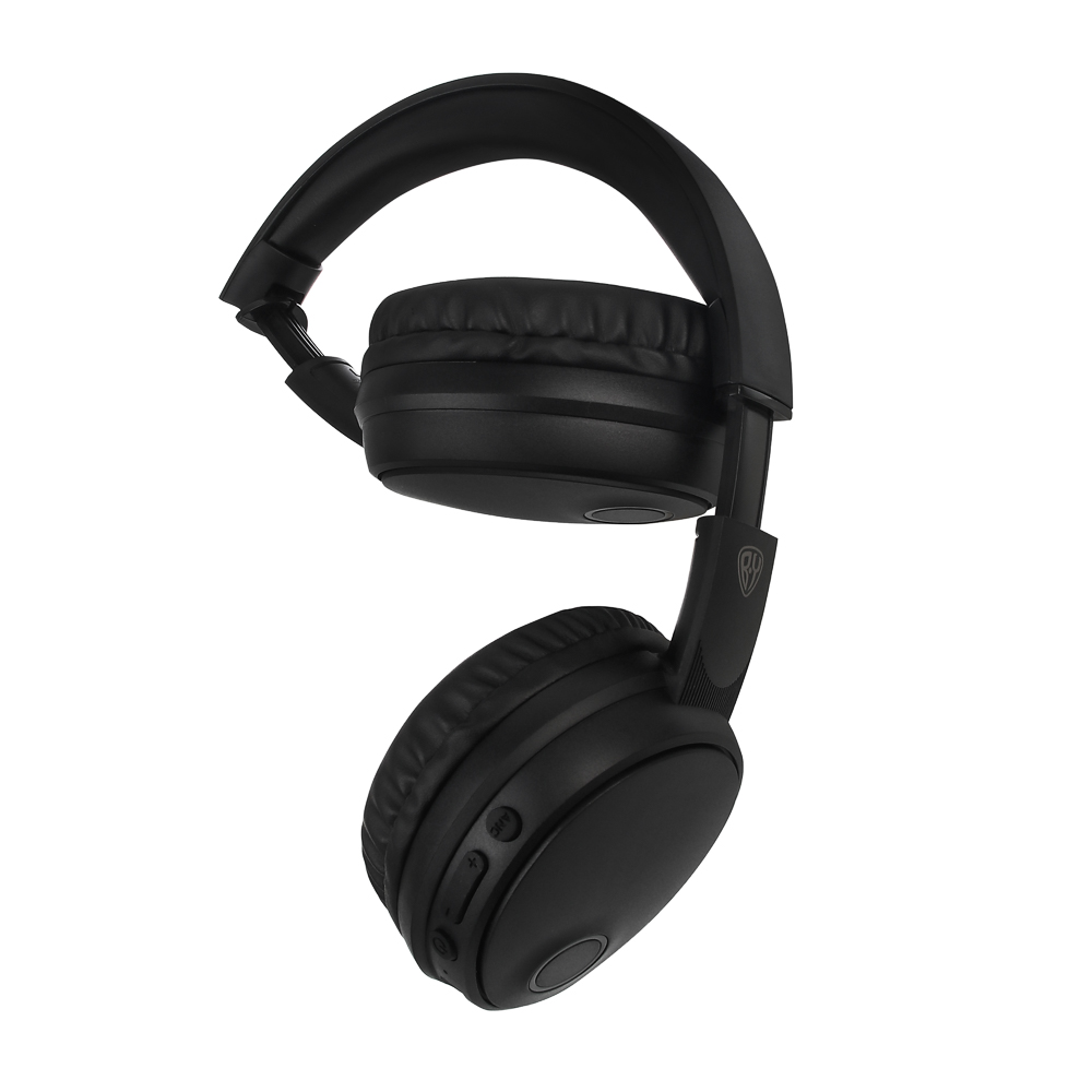 Наушники беспроводные полноразмерные BY SilentTune, шумоподавление ANC, экокожа, 300мАч, чёрный - #3