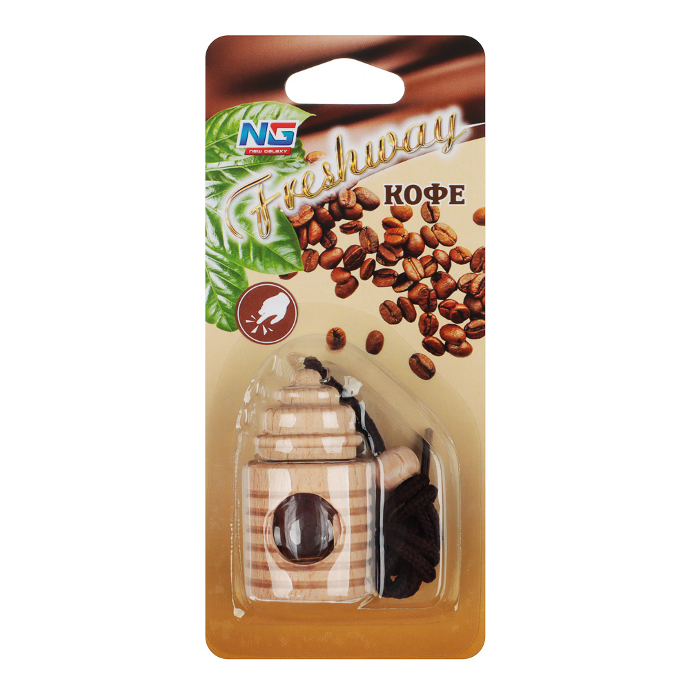 NEW GALAXY Ароматизатор подвесной Freshway, 5 мл, кофе - #1