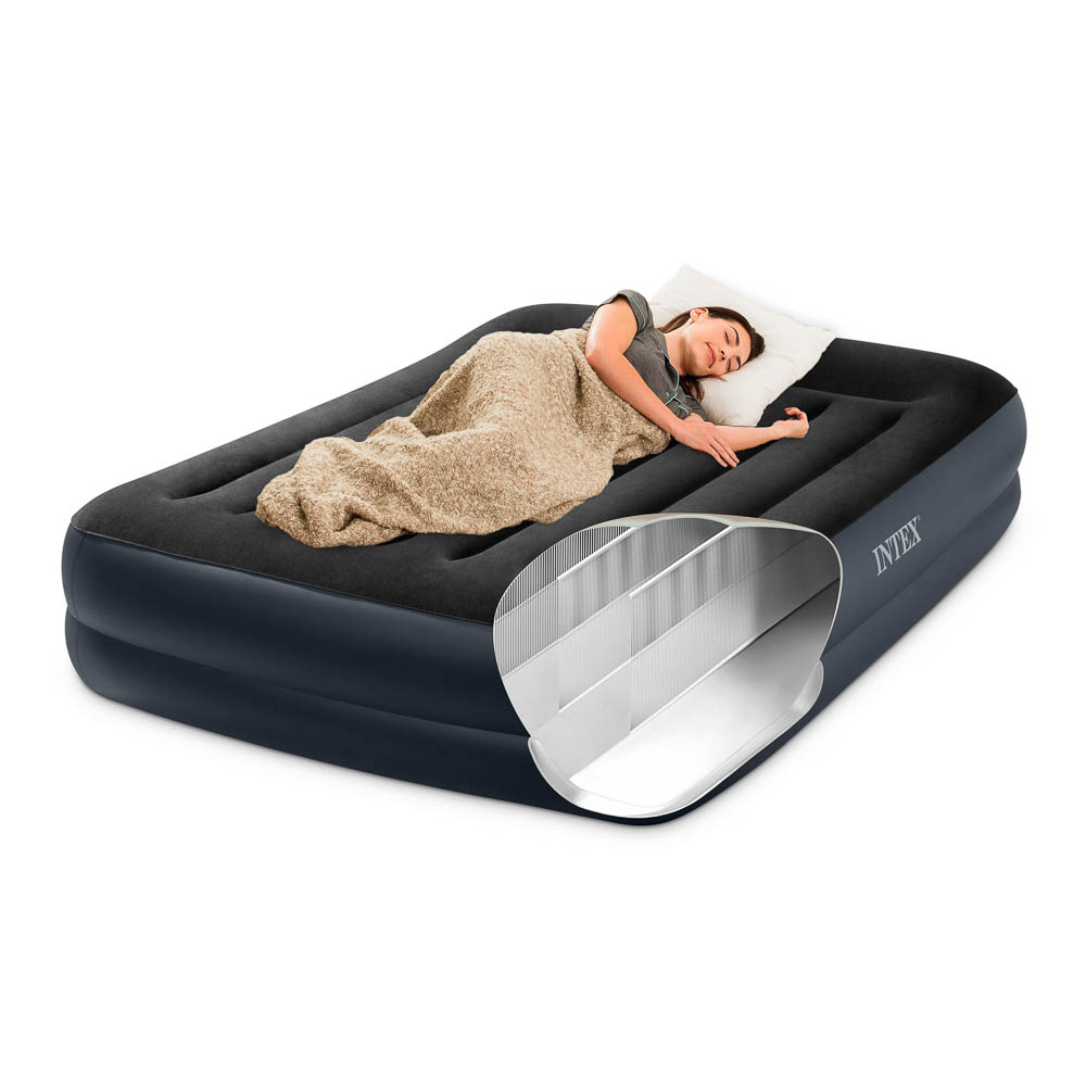 Матрас надувной тм Intex с подголовником, встр.насос 220В, 203х152х42см, до 272кг, 64124ND - #6