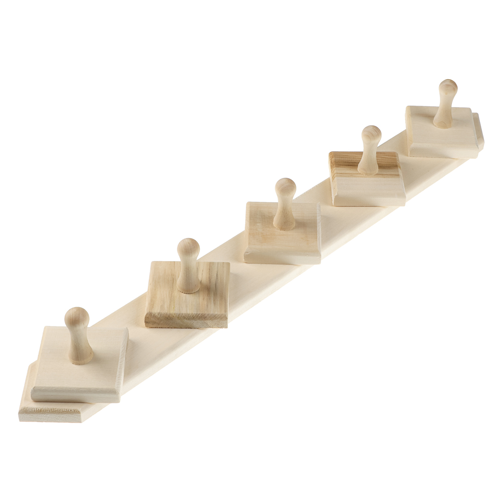 Вешалка 5 крючков, липа "Добропаровъ" - #4