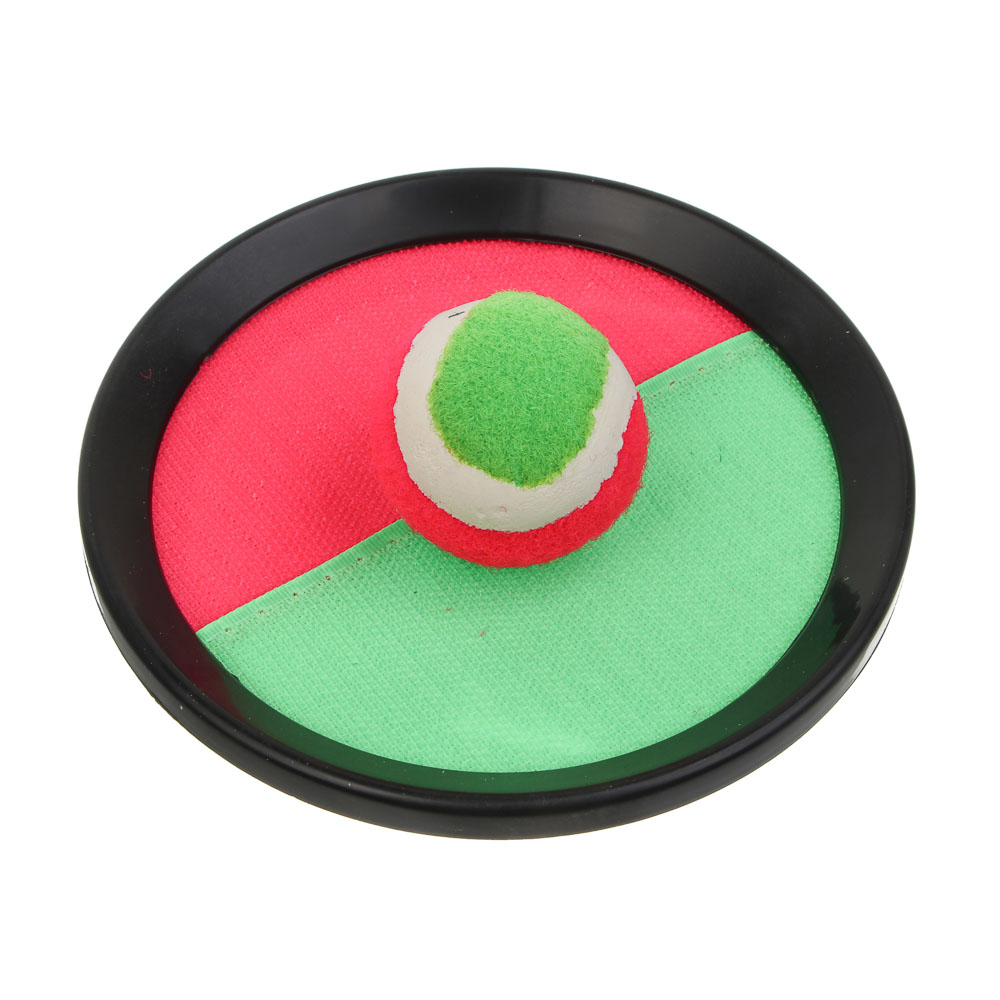 Набор поймай мяч, детский, ИГРОЛЕНД, (2 тарелки-липучки, мяч), d15,5 см, PP, нейлон - #4