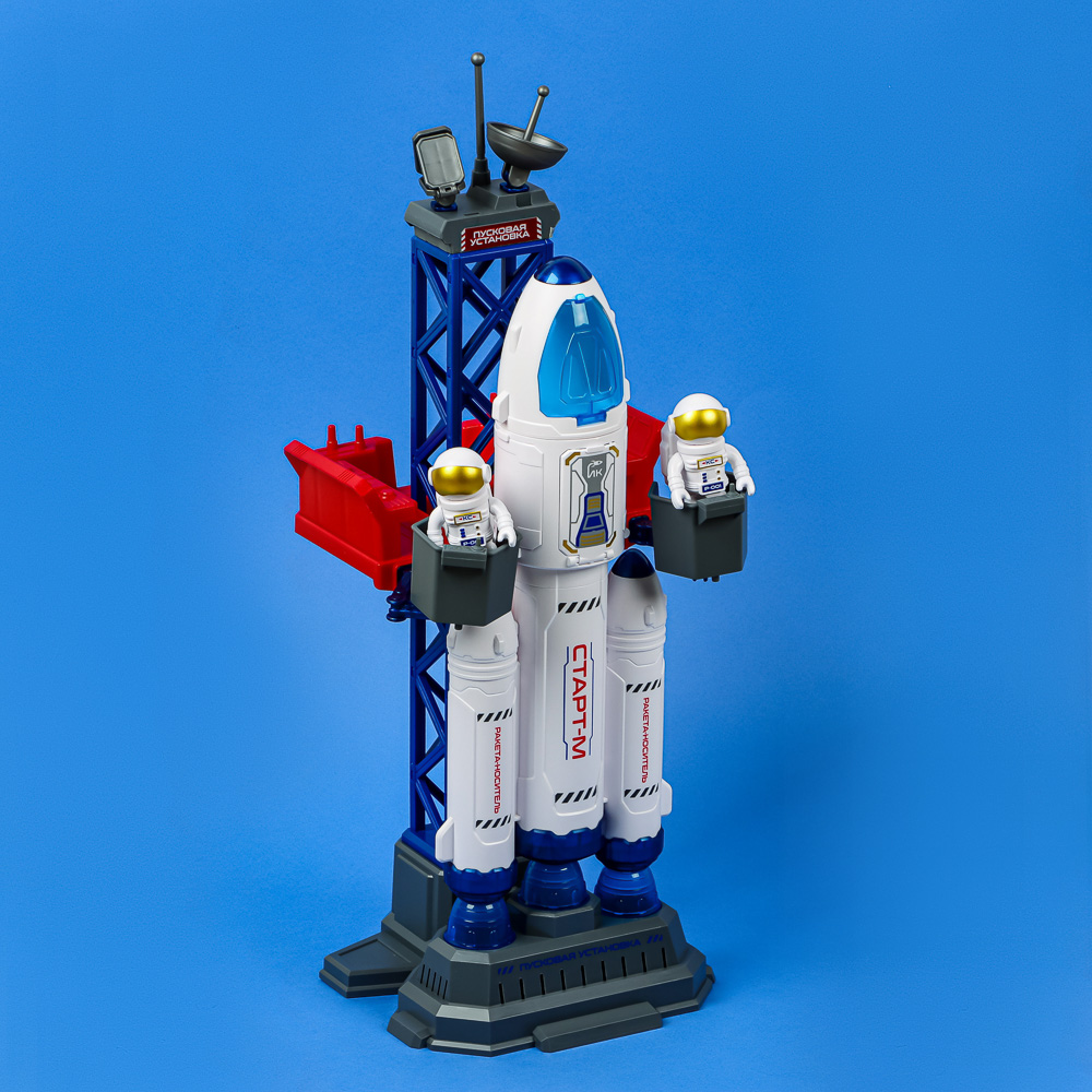 ИГРОЛЕНД Космическая станция с космонавтом "Покорители космоса", ABS, 2хLR44, 2хААA, 33х44х20см - #16