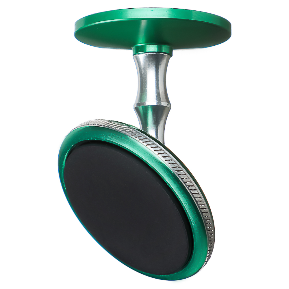 BY Держатель телефона магнитный, на панель, металлический, круглый, зеленый - #2