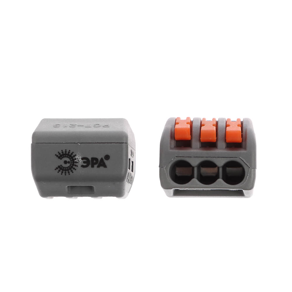 Клемма соединительная ЭРА с рычагами 3-проводная 0.08-2.5/4 мм2, NO-225-421, 4шт - #2