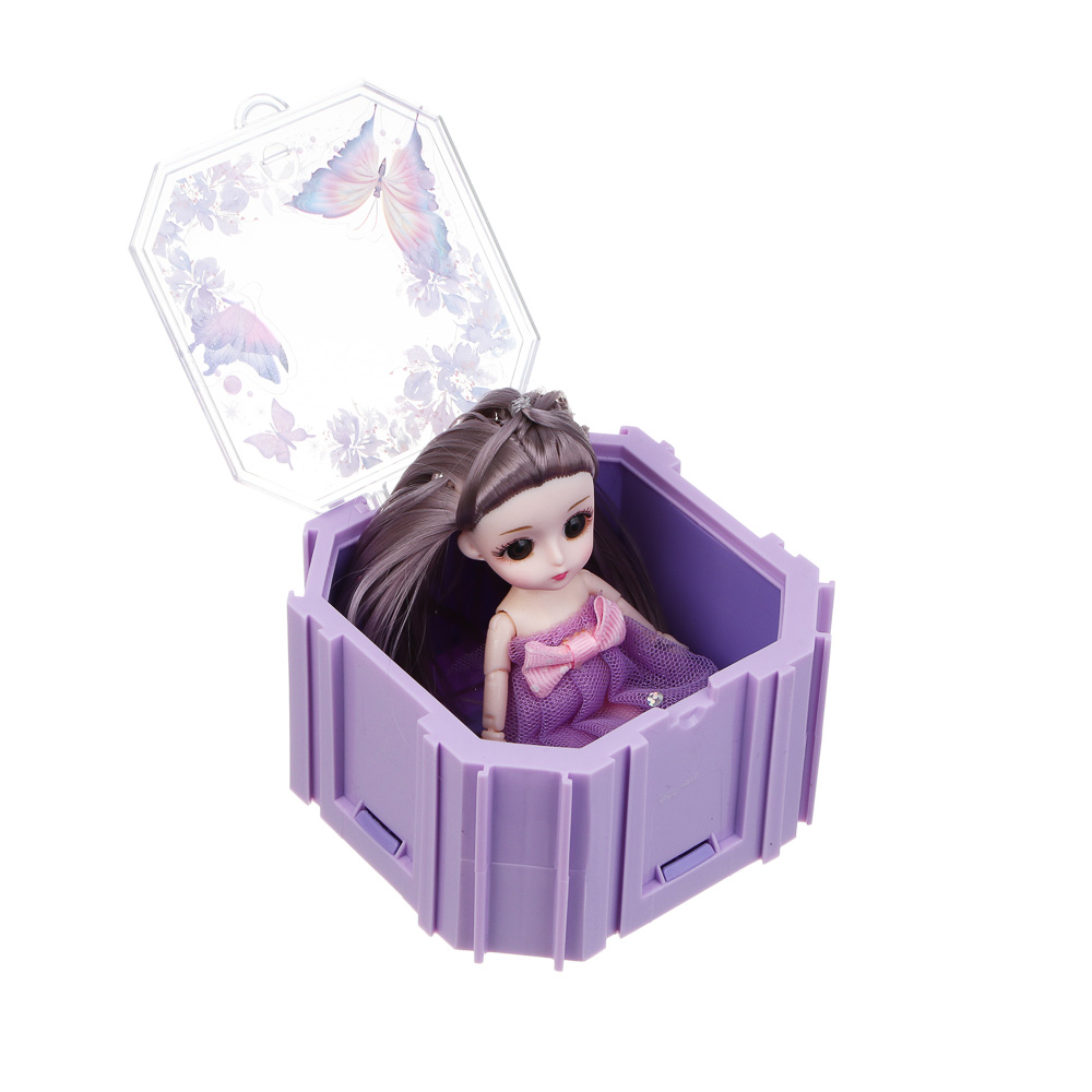 ИГРОЛЕНД Кукла шарнирная в шкатулке, PP, PVC, ABS, 10,5х6х10,5 см, 4 дизайна - #4