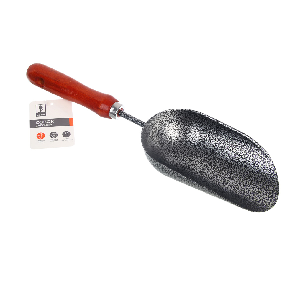 INBLOOM Совок садовый 33х9см, 1.8мм, металл, дерево - #5