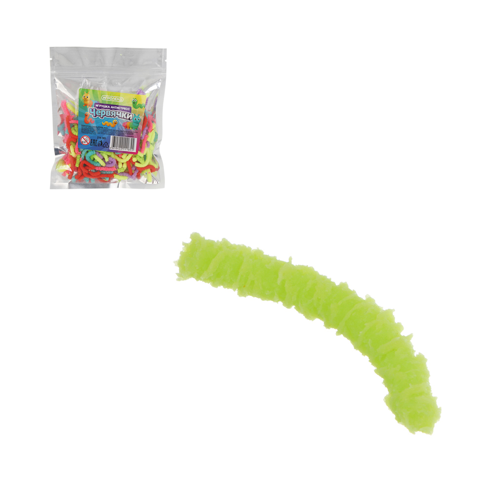 Игрушка антистресс "Червячки", ИГРОЛЕНД, TPR, 40г - #1