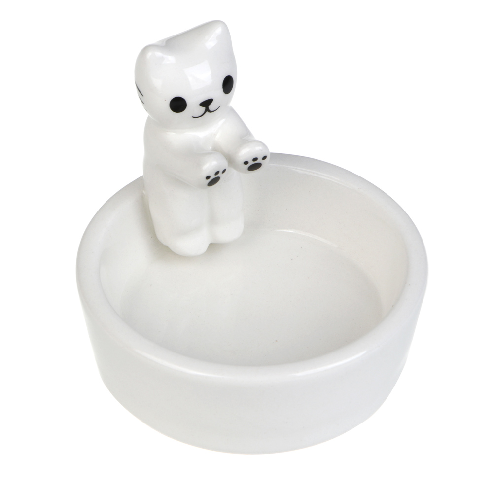 Подсвечник тм LADECOR "Котик", 7,5x7,5x7 см, доломит - #5