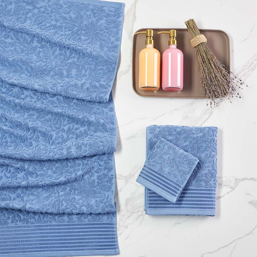 PROVANCE Нэви Полотенце махровое, 100% хлопок, 70х130см, 500гр/м, синий - #11