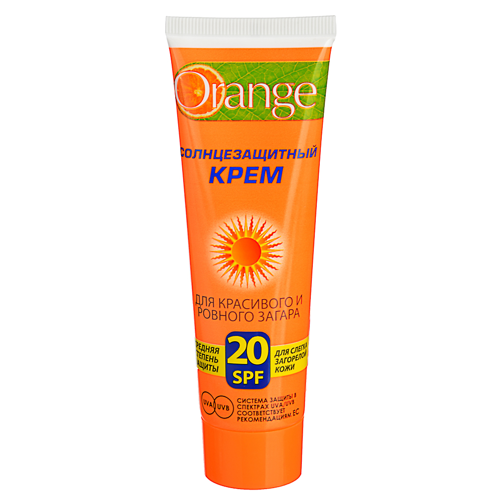 Крем солнцезащитный для загара "Orange" SPF 20, 90мл - #1