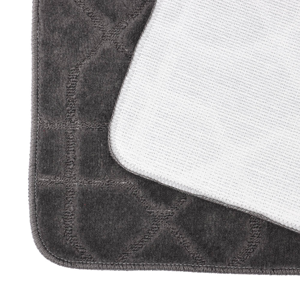 Набор ковриков для ванной и туалета тм VETTA Геометрия, 50x80см + 50x40см, полиэстер, 3 цвета - #11