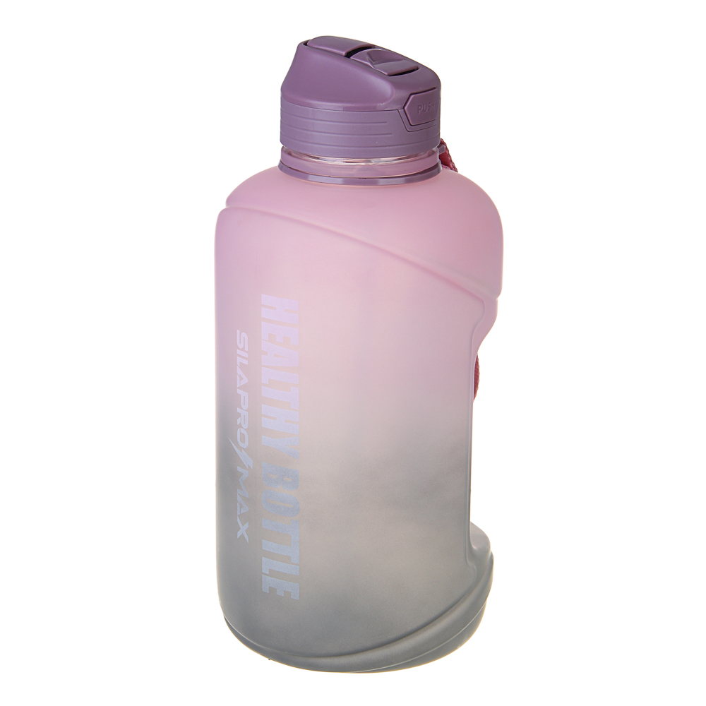 SILAPRO MAX Бутылка спортивная с замком, ULTIMATE GREY-ELDERBERRY, 2л, PETG - #4