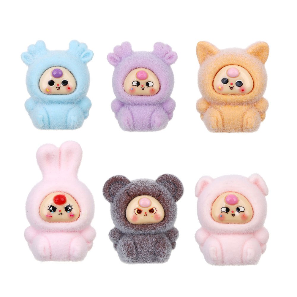 Игрушка сюрприз "Милахи", полистоун, флок, 5,8х5,8х7см, 12 дизайнов - #2