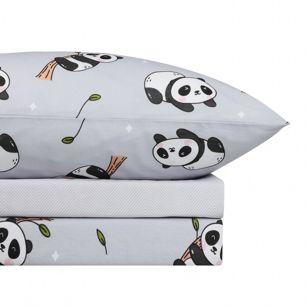 PROVANCE Панда Комплект постельного белья 1,5 (3 предмета), бязь, 100% хлопок - #1