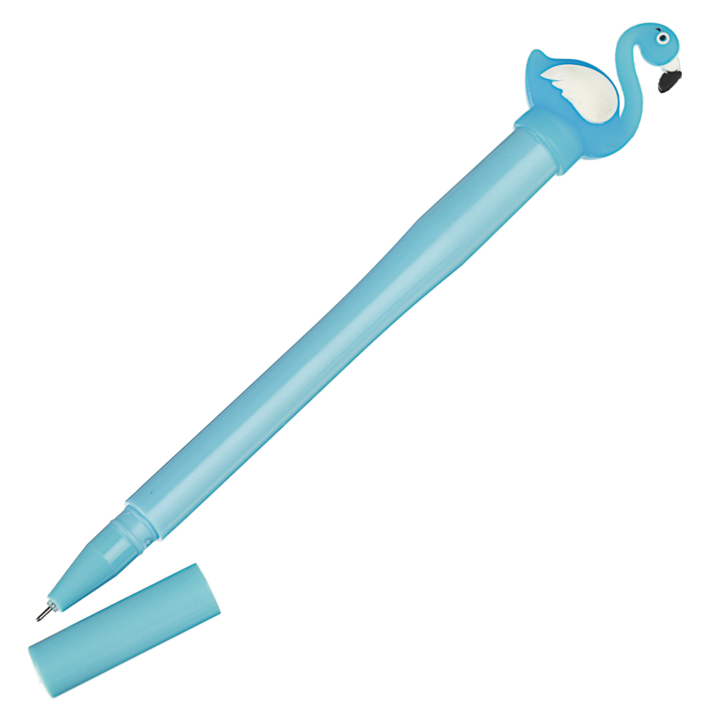 Ручка гелевая синяя, с объемной фигуркой и внутренней подсветкой, 16см, пластик, 4 дизайна - #3