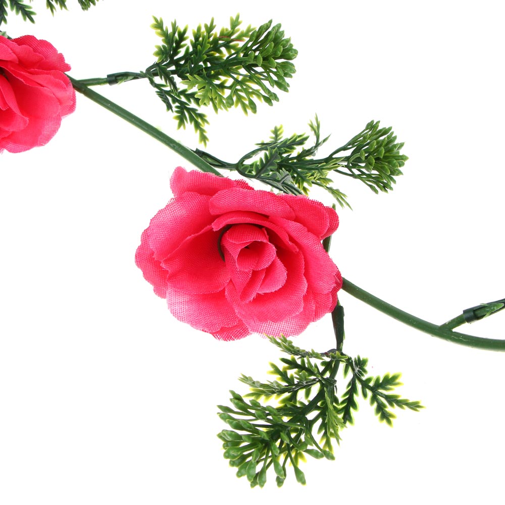 LADECOR Растение искусственное "Лиана с розами" 1,7 м, пластик, полиэстер, 2 цвета - #4