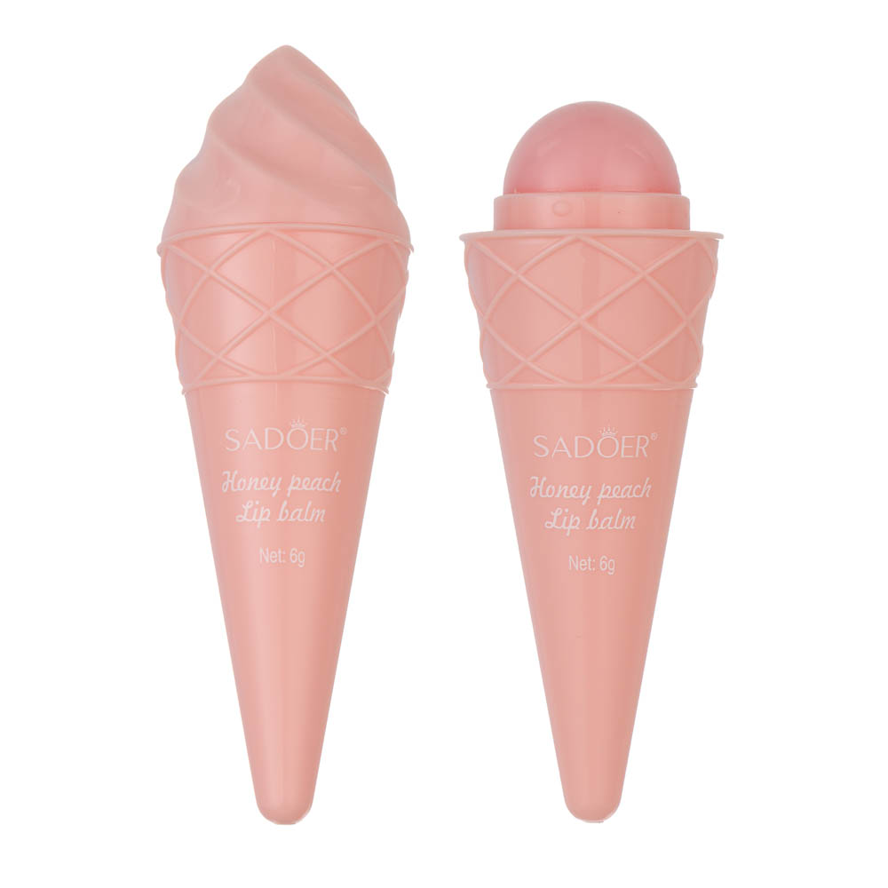 Бальзам для губ питательный с ароматом медового персика тм Sadoer, 6гр - #1
