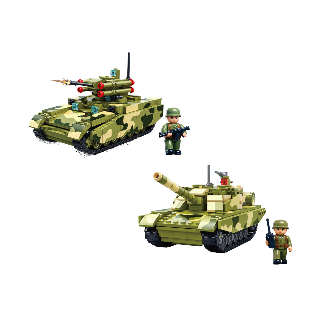 BY Русские Супергерои Конструктор "Танк", 325-412 дет., ABS, 20х15х8см, 2 дизайна - #2