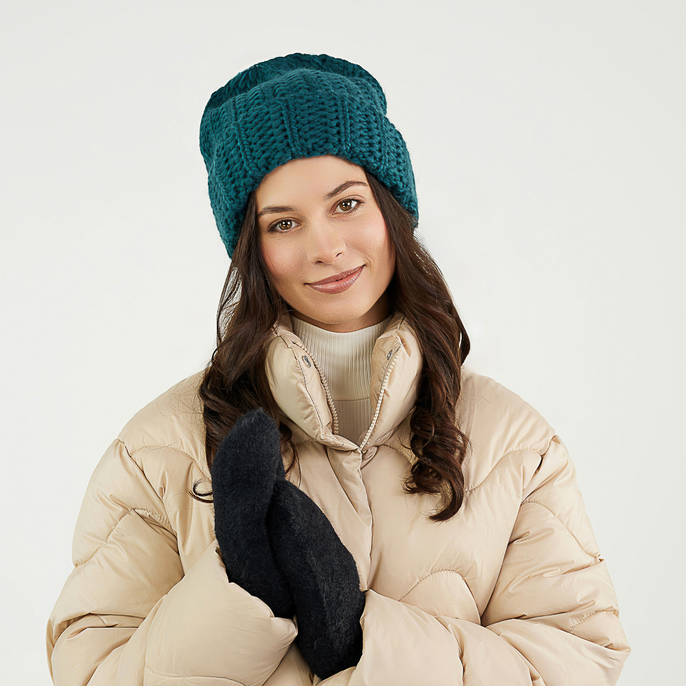 GALANTE Шапка женская крупной вязки,р-р 56-58, 3 цвета, СЗШ24-11 - #12