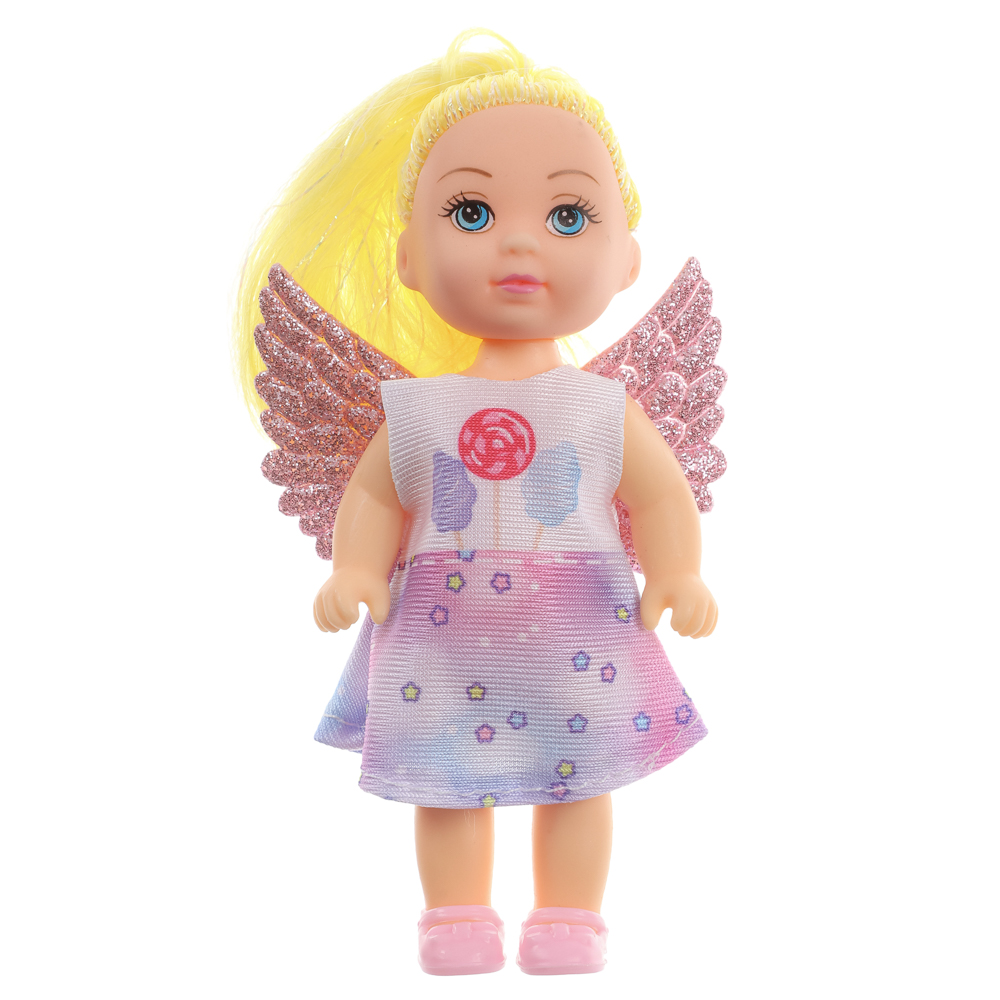 ИГРОЛЕНД Кукла с крылышками и цветн.волосами, 11 см, ABS, PVC, полиэстер, 13,5х4,5х18 см, 6 дизайнов - #34