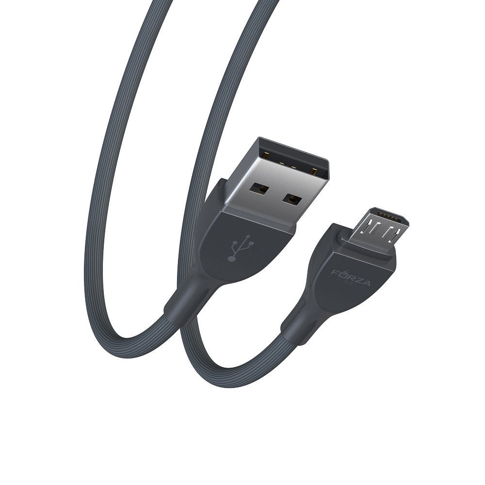 FORZA Кабель для зарядки Акварель Micro USB, 1м, 2А, 4 цвета, пакет - #5