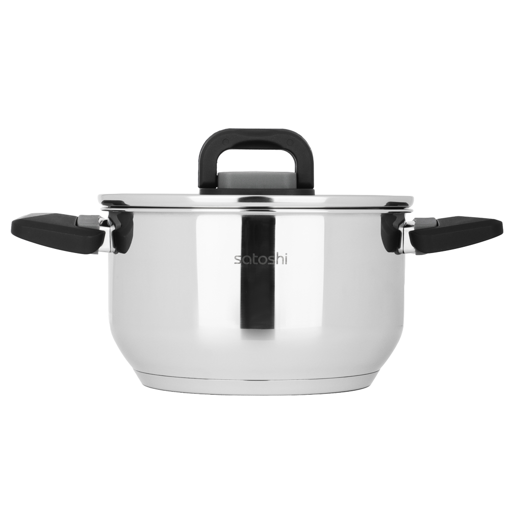 Кастрюля тм SATOSHI Манн 18х10,5см. 2,4л. со стекл. крышкой, индукция - #8