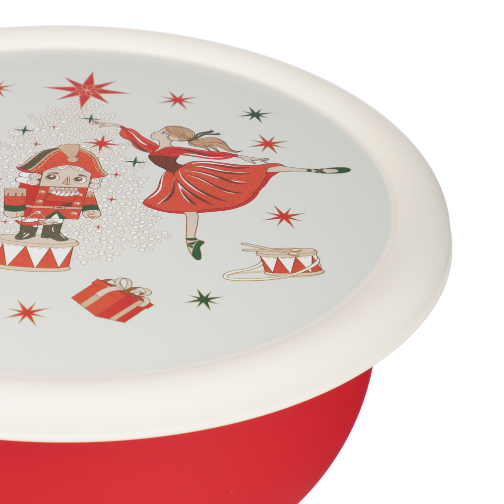 Щелкунчик Миска с крышкой 1,2л, пластик - #2