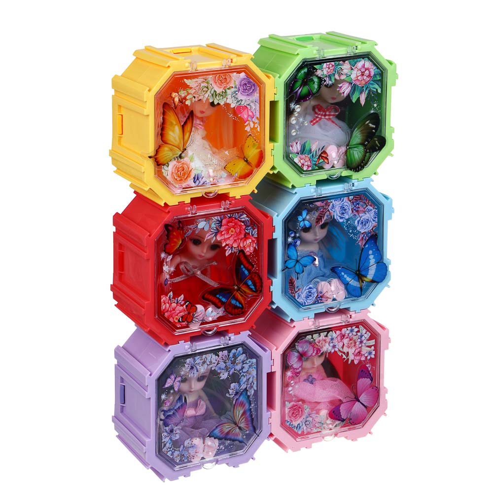 ИГРОЛЕНД Кукла шарнирная в шкатулке, PP, PVC, ABS, 10,5х6х10,5 см, 4 дизайна - #3