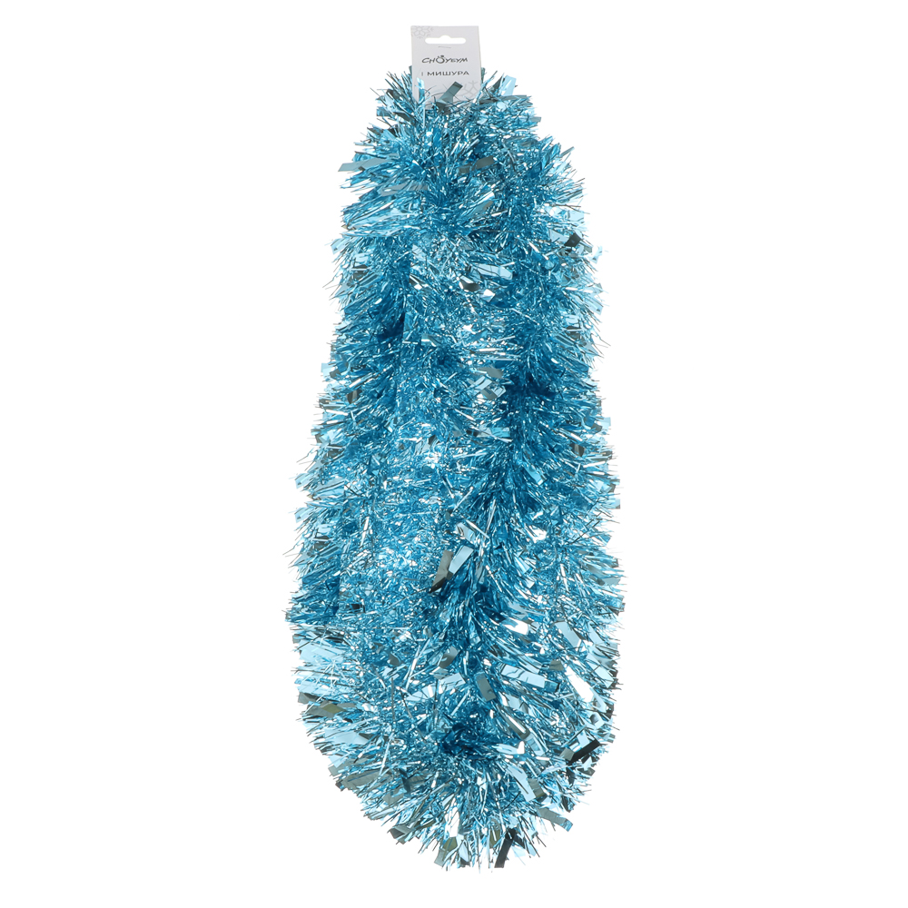 СНОУ БУМ Мишура 10x200см, ПЭТ, голубая, 26-332 - #3