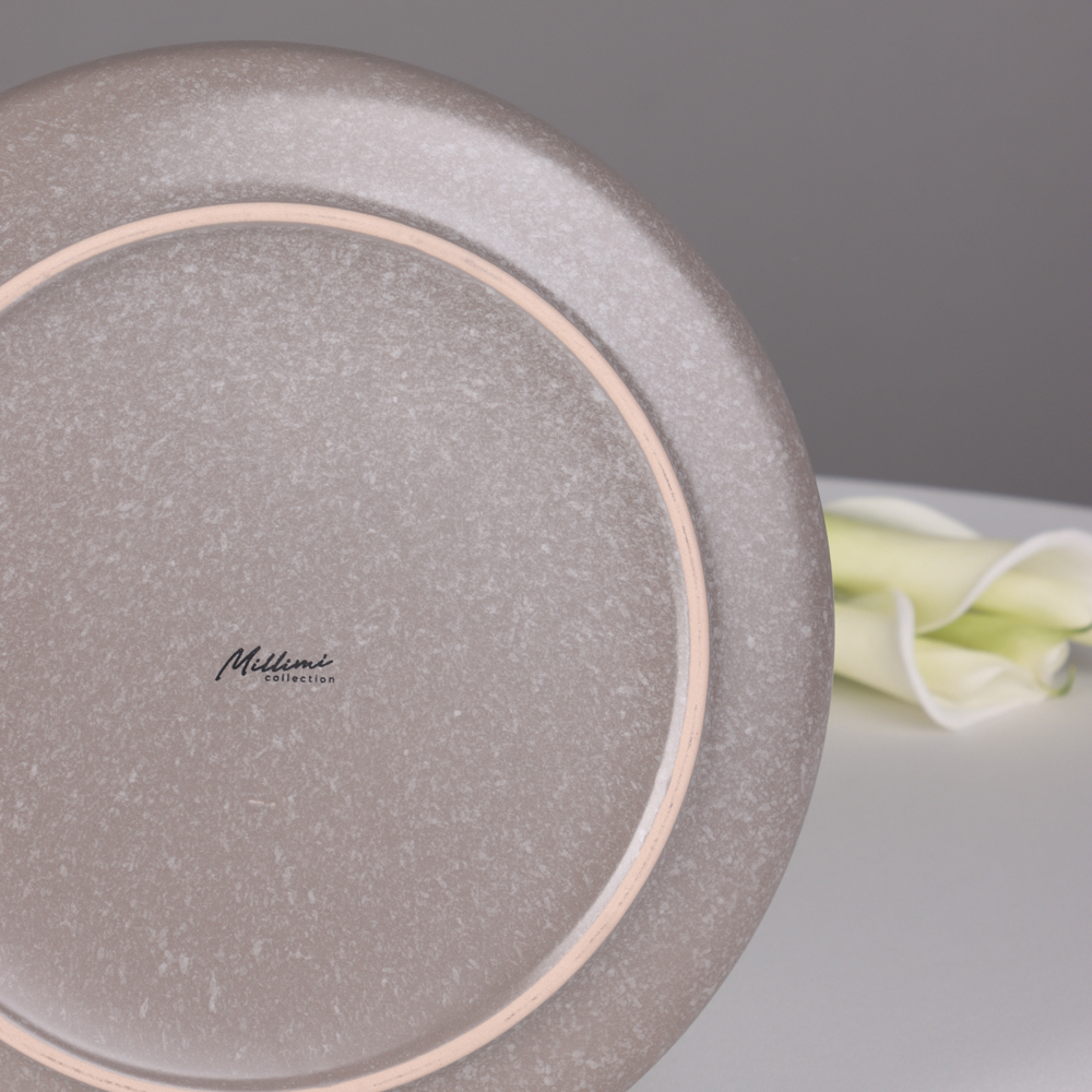 MILLIMI Тарелка подстановочная 26.5х2.8см, керамика, серый - #9