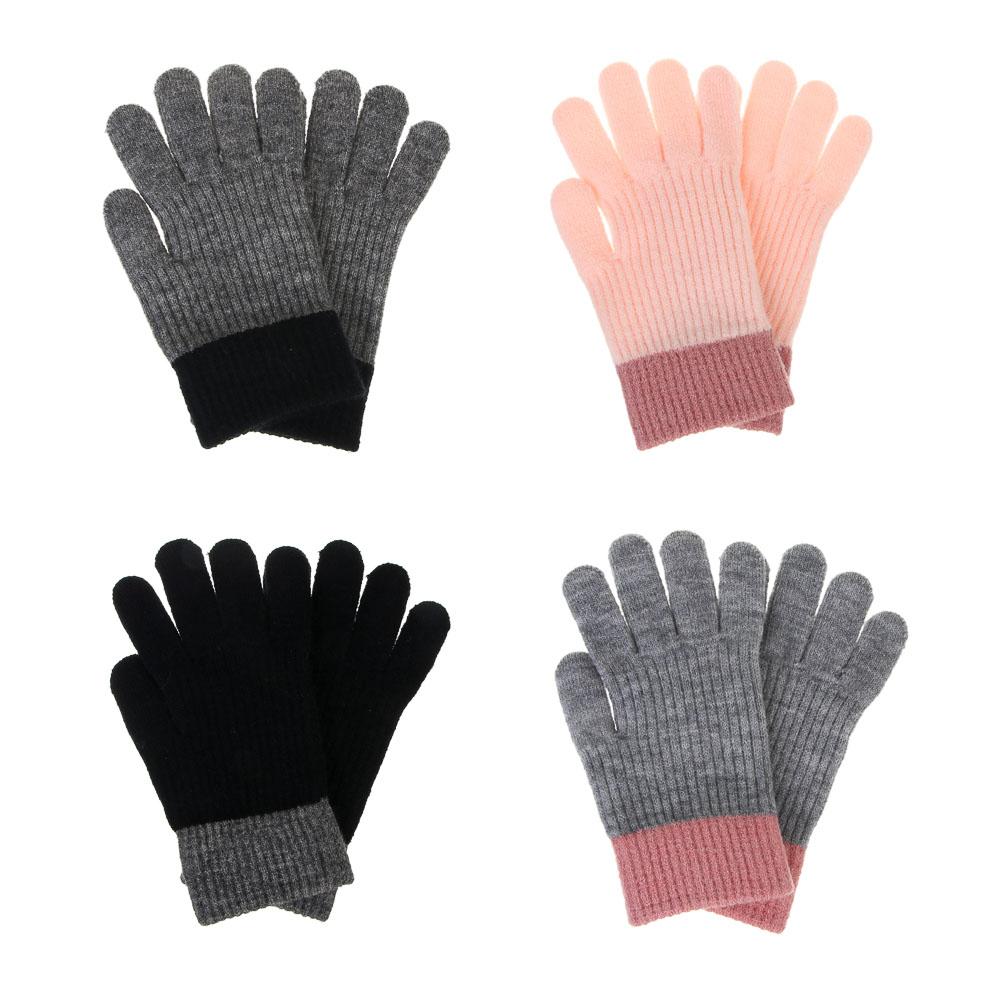 GALANTE Перчатки детские с начесом однослойные, р.14, 100% полиэстер, цвет в ас-те, ОЗ25-36 - #1