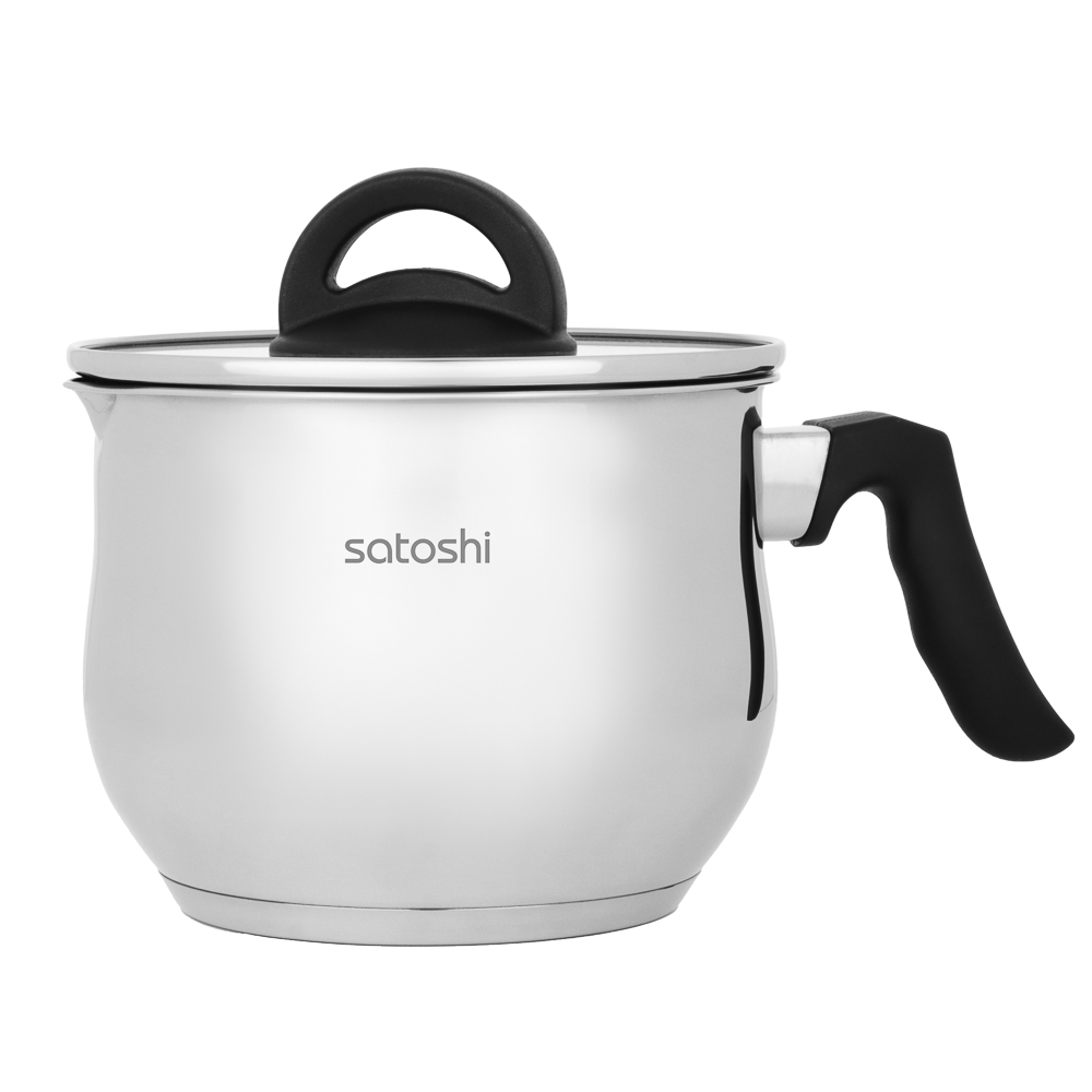 SATOSHI Мультикастрюля 16х12,5см. 2,5л. со стекл. крышкой, антипригарное покрытие, индукция - #1