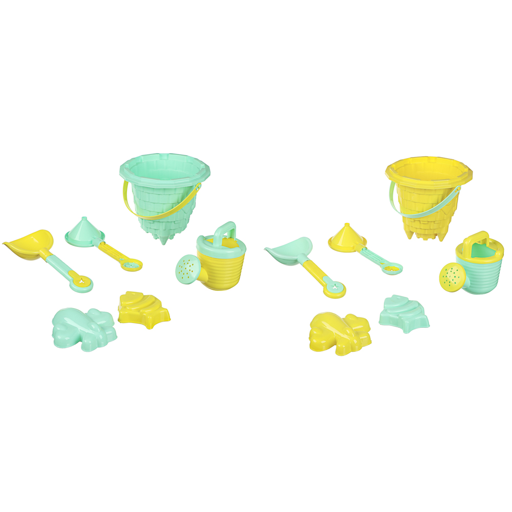 Набор для игры в песке "Замок", ИГРОЛЕНД, 6 предметов, пластик, для детей 3+ - #1