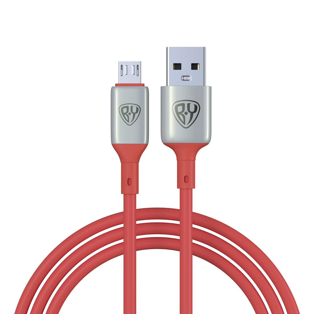 Кабель для зарядки BY "Space Cable Pro" Micro USB, красный - #1