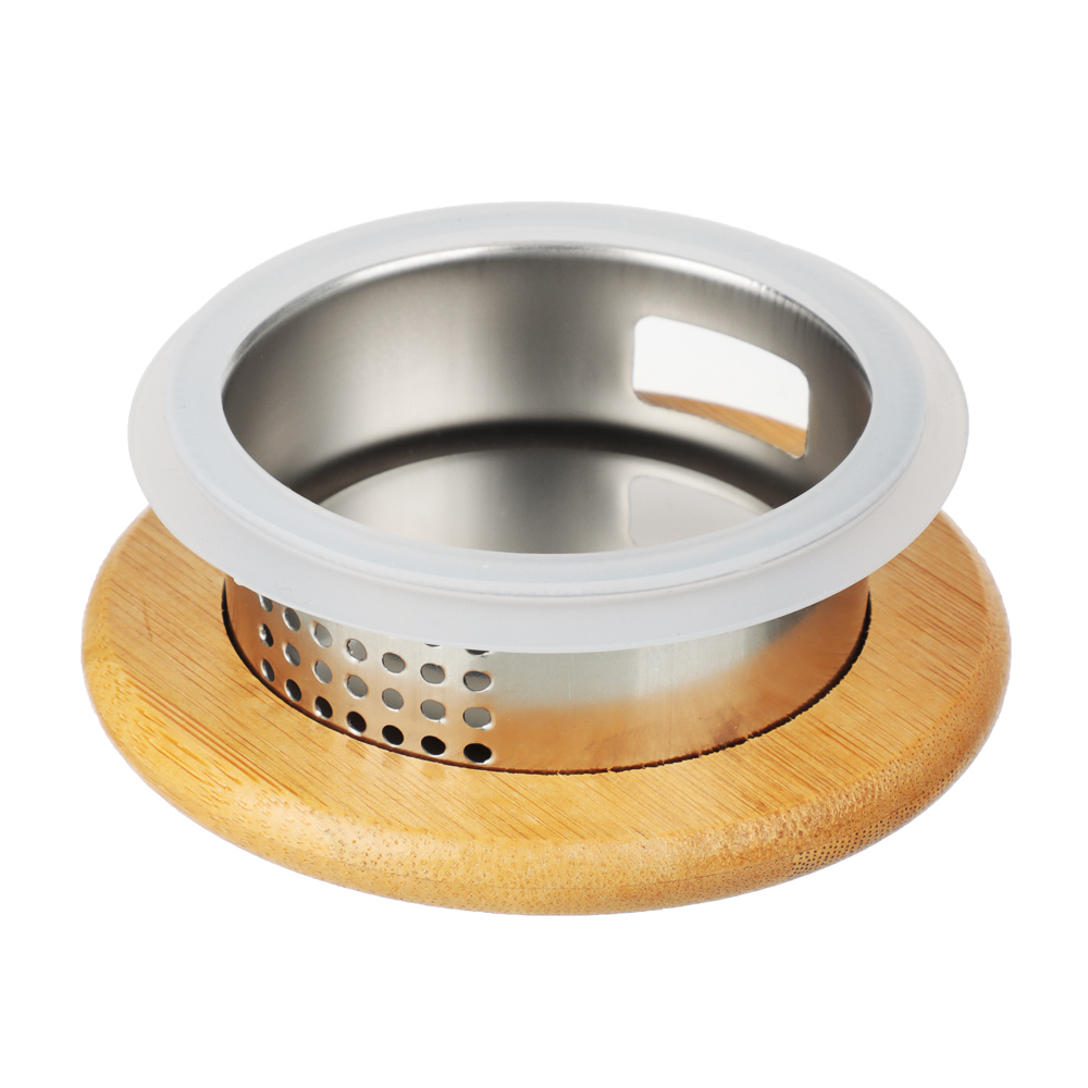 VETTA ЭКО Кувшин 1500мл, с металлическим фильтром, бамбуковая крышка, стекло - #6