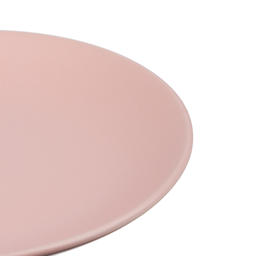 Тарелка закусочная 19см, тм MILLIMI розовый, керамика - #3