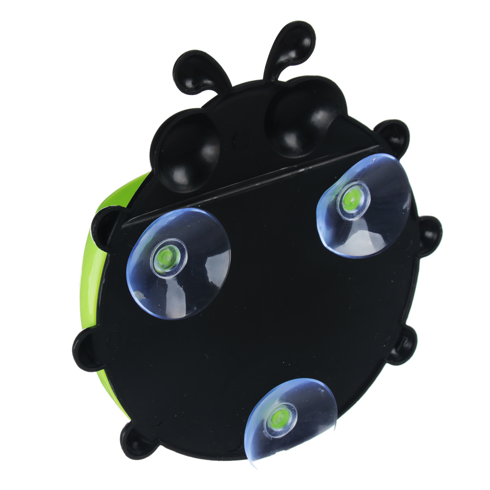 VETTA Держатель для зубных щеток и пасты на присосках "Божья коровка" пластик, 13,5х14см, 4 цвета - #3