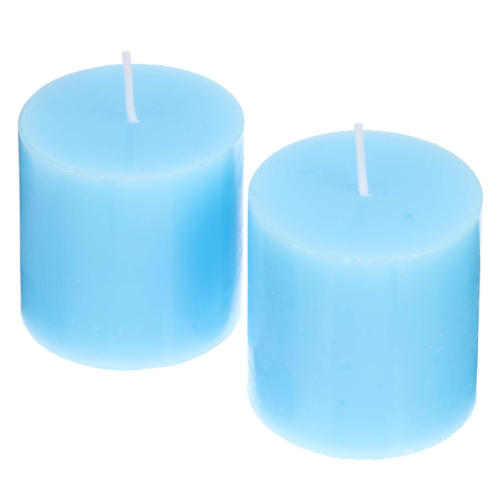 LADECOR Набор свечей, 2 шт, 5x5 см, парафин, 6 цветов - #19